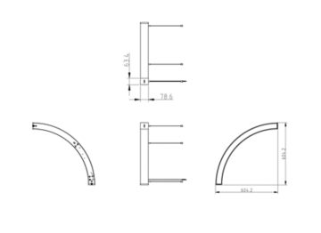 Dimension Drawing (without table) - SP570P LED32/840 D120W6 90 SD CRV PSD