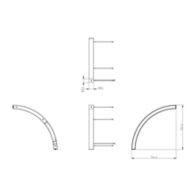 Dimension Drawing (without table) - SP570P LED41/840 D150W6 90 SD CRV PSU