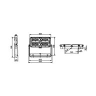 Dimension Drawing (without table) - BVP564 LED410/740 240W EP SMB
