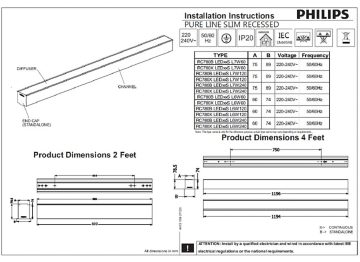 Recessed Pureline Slim 4ft