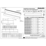 Suspended up/down Pureline Slim 4ft