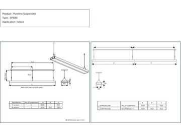 Dimension Drawing (without table) - SP680X2 LED39S 4000 PSD WH L120 S1
