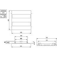 Dimension Drawing (without table) - RC342B 42S/940 PSD W62L62 CPC PCS