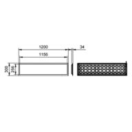 Dimension Drawing (without table) - RC037V LED33S/840 CLI CPC W30L120 G3