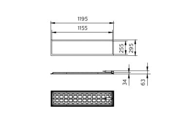 Dimension Drawing (without table) - RC048B LED40S/840 PSU W30L120 GM G3