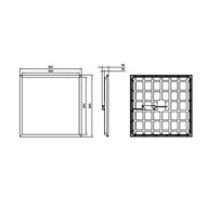 Dimension Drawing (without table) - RC048B+ LED35S/865 PSU W60L60 CPC GC G2