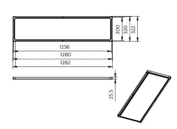Dimension Drawing (without table) - RC091V LED50S/840 PSU W32L128 KR G2