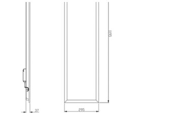 Dimension Drawing (without table) - RC099X G3 LED37/940 L1W W30L120 OC