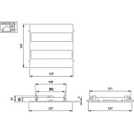 Dimension Drawing (without table) - RC340B 36S/940 PSD W60L60 CPC PCS