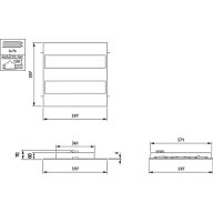 Dimension Drawing (without table) - RC340B 36S/940 PSD W60L60 VPC PCS