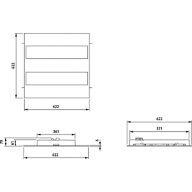 Dimension Drawing (without table) - RC342B 28S/940 PSD W62L62 VPC PCS