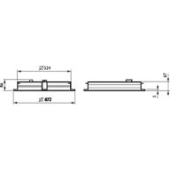 Dimension Drawing (without table) - RC468B 80S/TW9 DIA W67L67 VPC W3W2