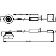 Dimension Drawing (without table) - RS071B 5S/827_30_40 60D PSR PI6 IP65 BK
