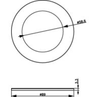 Dimension Drawing (without table) - RS071B Trim Accessory SI