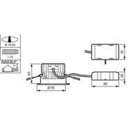 Dimension Drawing (without table) - RS150B  LED9-WB-/840 D78 PSR PI6 WH