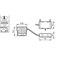 Dimension Drawing (without table) - RS150Z MODULE LED9-WB-/840 D78 PSR