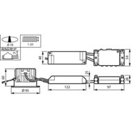  38 ° - 830 warm white - Power supply unit - Push-in connector 5-pole - White