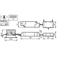 Dimension Drawing (without table) - RS151B  LED12-WB-/840 D78 WIA PI6 WH