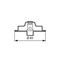 Dimension Drawing (without table) - RS155Z CFRM RND-ADJUST D70 BK