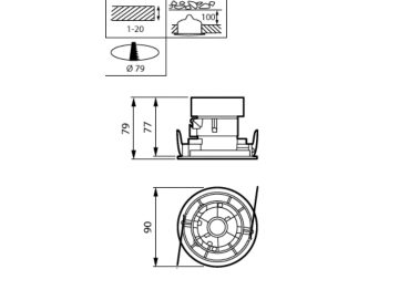 Dimension Drawing (without table) - RS320B 20S/PW940 DIA-E HMB WH