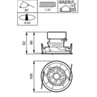 Dimension Drawing (without table) - RS321B 7S/PW940 PSU-E HWB BK