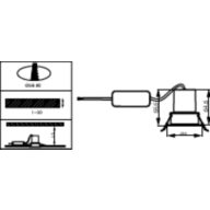 Dimension Drawing (without table) - RS350 G2 RC Rd D55 4W 30K 36D 1H