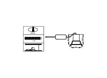 Dimension Drawing (without table) - RS350 G2 RC Rd D55 7W 40K 36D 1H