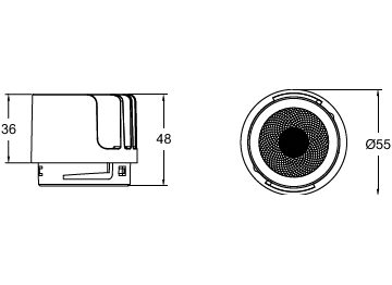 Dimension Drawing (without table) - RS378X P9 930 WIA MB M55 PRO