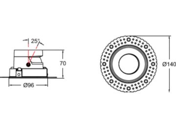 Dimension Drawing (without table) - RS378Z M70 D100 R-R AJ D TL G-TT PRO