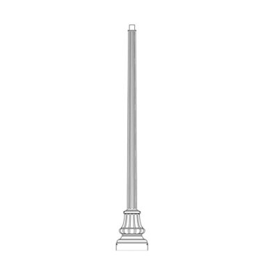 ALUMINUM TWO PIECES DECORATIVE BASE COVER