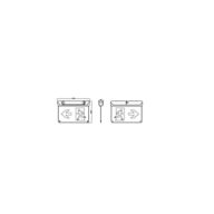 Dimension Drawing (without table) - EM134C Emergency Razor with L&R legend