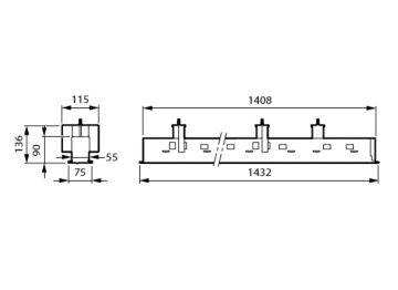 Dimension Drawing (without table) - RC534B 43S/940 DEIA W8L141 PCV