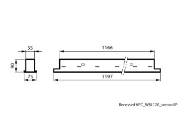 Dimension Drawing (without table) - RC531B 15S/940 DEIA W8L120 VPC IP