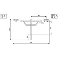 Dimension Drawing (without table) - JSP105 MBP-T 900 60 RAL