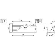 Dimension Drawing (without table) - JSP105 MBP 1150 60 RAL