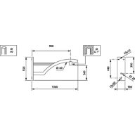 Dimension Drawing (without table) - JSP105 MBW 900 RAL