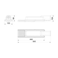 Dimension Drawing (without table) - BRP490L LED181/NW 120W DW2n PSA SP1