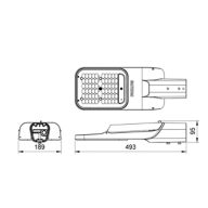 Dimension Drawing (without table) - BRP592 LED209/NW 120W DW2 PSA GC