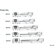 Dimension Drawing (without table) - BRP592 LED202/757 120W DM Solar