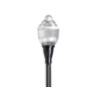 Serenade DSX LED Post Top (S55) 32 LED, 350mA, Prism Globe w/o Cage, 3000K, Type II