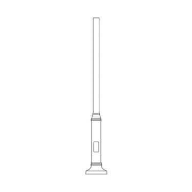 ROUND STEEL BOTTLENECK POLE
