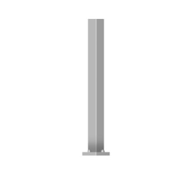SSA-HB straight aluminum pole with hinged base