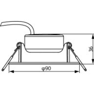 Dimension Drawing (without table) - SL052 RD SPOT 070 4.2W 65K WH WV