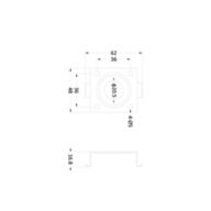 Dimension Drawing (without table) - SM155Z Besa Bracket