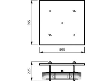 Dimension Drawing (without table) - SM355B 4xTUV PLS 9W HFM