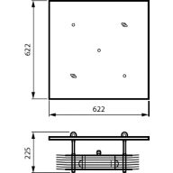 Dimension Drawing (without table) - SM355B 4xTUV PLS 9W HFM MR62