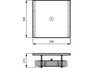 Dimension Drawing (without table) - SM355C 4x TUV PLS 9W HFM SMB