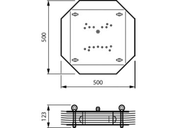 Dimension Drawing (without table) - SM355P 4x TUV PLS 9W HFM SM4