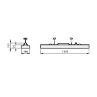 Dimension Drawing (without table) - SM970X 45S/840 DIA D/I MXO W19L114 WH