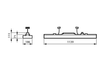 Dimension Drawing (without table) - SM970X 45S/840 DIA D/I MXO W19L114 WH